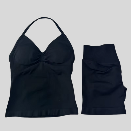 Träningsset Med Shorts - Svart